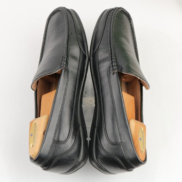 J Ferar Mens Barton Venetian Loafer Size 10.5 Black Vegan Slip On Moc Dress Shoe - Picture 7 of 12